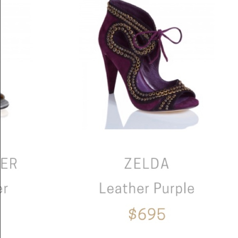 These beautiful purple suede shoes will dress up any outfit. Never been worn.